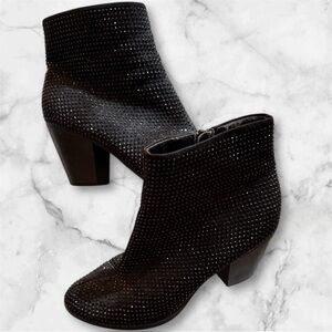 Rock & Republic Black Studded Ankle Booties Women’s Size 8
